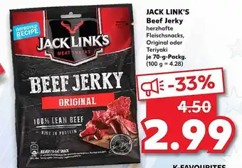 Kaufland Jack Link's Beef Jerky Angebot