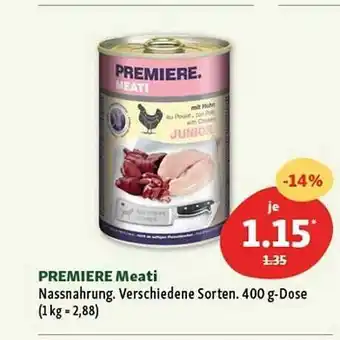 Fressnapf Premiere Meati Angebot