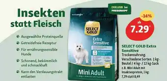 Fressnapf Select Gold Extra Sensitive Trockennahrung Angebot