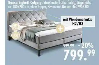 Möbel Boss Boxspringbett Calgary Angebot