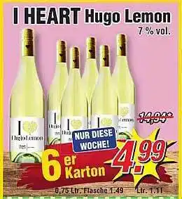 Wiglo Wunderland I Heart Hugo Lemon Angebot