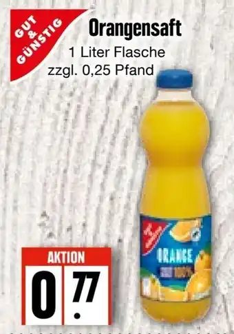 Edeka Frischemarkt Gut & Günstig Orangensaft 1L Flasche Angebot