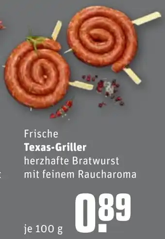 REWE Frische Texas Griller 100g Angebot