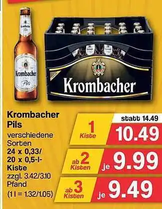 Famila Nord West Krombacher Pils Angebot