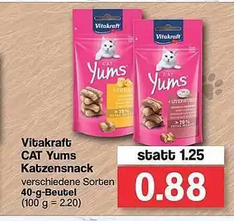 Famila Nord West Vitakraft Cat Yums Katzensnack Angebot