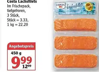 Globus Costa Lachsfilets Angebot