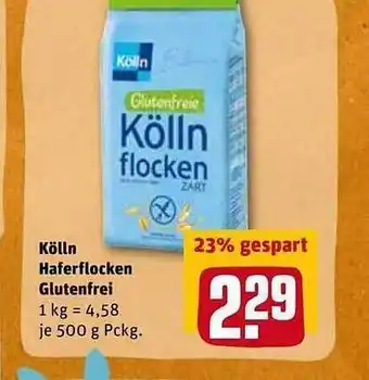 REWE Kaufpark Kölln Haferflocken Glutenfrei Angebot