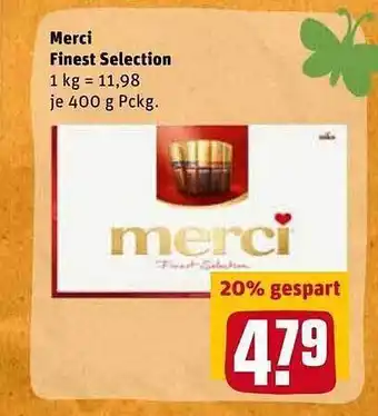 REWE Kaufpark Merci Finest Selection Angebot