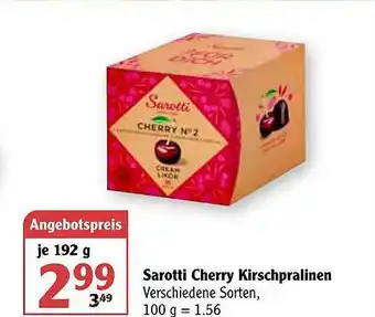 Globus Sarotti Cherry Kirschpralinen Angebot