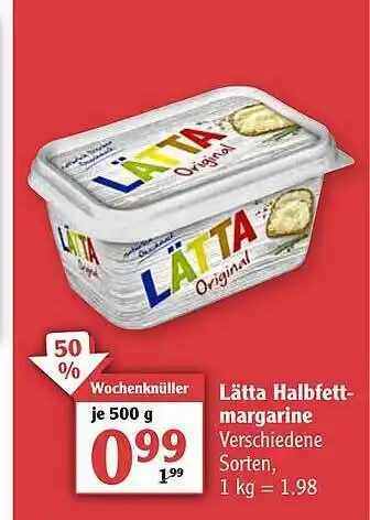 Globus Lätta Halbfett Margarine Angebot