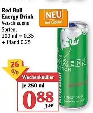 Globus Red Bull Energy Drink Angebot