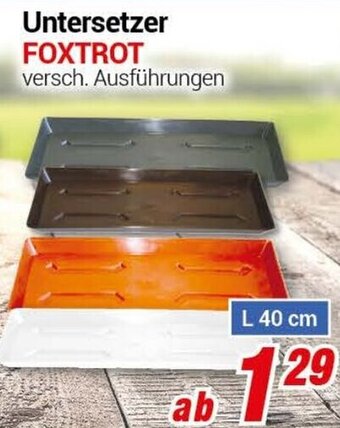 CENTERSHOP Untersetzer Foxtrot Angebot