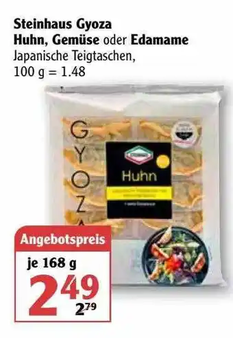 Globus Steinhaus Gyoza Huhn, Gemüse Oder Edamame Angebot