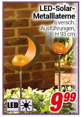 CENTERSHOP LED Solar Metalllaterne Angebot