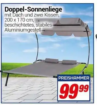 CENTERSHOP Doppel Sonnenliege Angebot