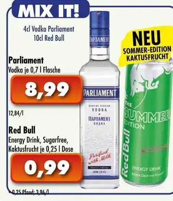 Lösch Depot Parliament oder Red Bull Angebot