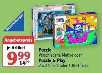 Globus Puzzle Oder Puzzle & Play Angebot