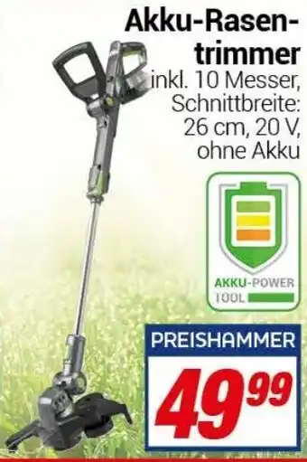 CENTERSHOP Akku Rasentrimmer Angebot