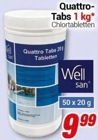 CENTERSHOP Well san Quattro Tabs 1kg Angebot