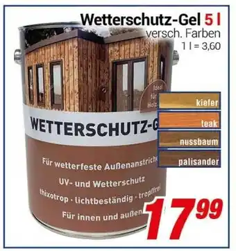 CENTERSHOP Wetterschutz Gel 5 L Angebot