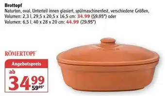 Globus Brottopf Römertopf Angebot