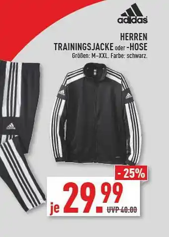 Marktkauf Adidas Herren Trainingsjacke Oder -hose Angebot