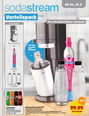 PENNY Sodastream Wassersprudler-set Duo Titan Angebot