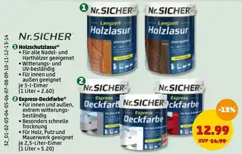 PENNY Nr Sicher Holzschutzlasur Oder Express-deckfarbe Angebot