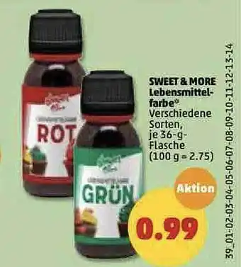 PENNY Sweet & More Lebensmittelfarbe Angebot