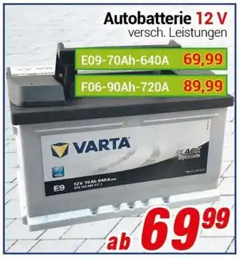 CENTERSHOP Autobatterie 12V Angebot