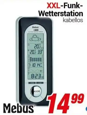 CENTERSHOP Mebus XXL Funk Wetterstation Angebot