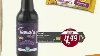 Pro Biomarkt Tamari Kräftige Sojasauce 250ml Angebot