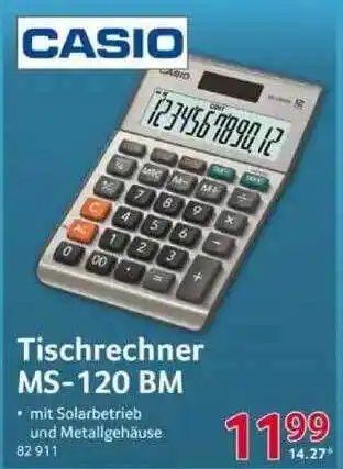 Selgros Casio Tischrechner Ms-120bm Angebot