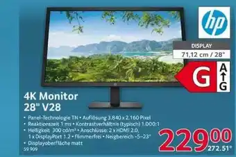 Selgros Hp 4k Monitor 28 Angebot