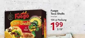 Selgros Fuego Taco Shells 135g Angebot