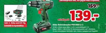 Hagebau Akku Bohrschrauber Psr 1800 Li-2 Angebot