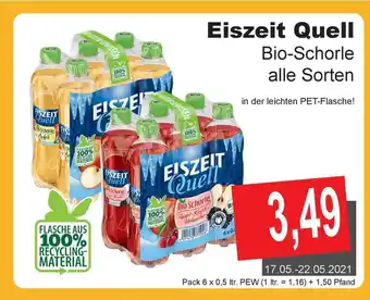 Getränke Göbel Eiszeit Quell Bio Schorle 6x0,5L Angebot