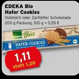 CAP Markt Edeka Bio Hafer Cookies 200g Angebot