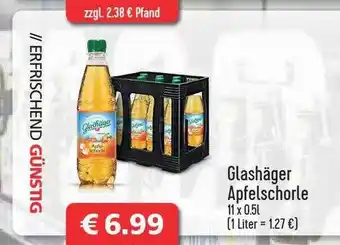 Getränkehaus Glashäger Apfelschorle Angebot