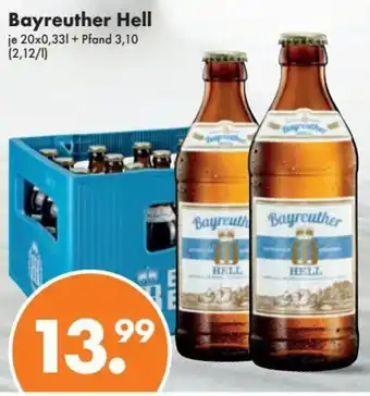 Trink und Spare Bayreuther Hell 20x0,33L Angebot