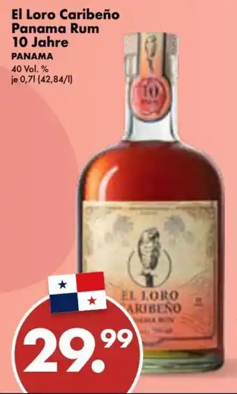 Trink und Spare El Loro Caribeño Panama Rum 10 Jahre 0,7L Angebot