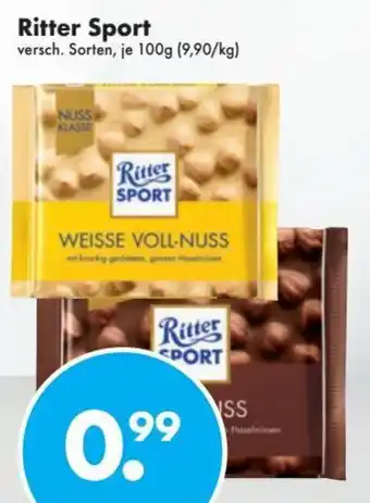 Trink und Spare Ritter Sport 100g Angebot