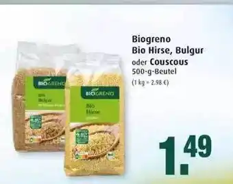 Markant Biogreno Bio Hirse, Bulgur Oder Couscous Angebot