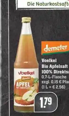 Scheck-in-Center Voelkel Bio Apfelsaft 100% Direktsaft Angebot