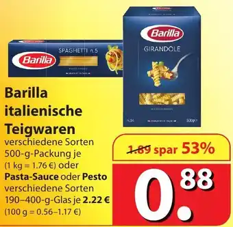 Famila Nord Ost Barilla Italienische Teigwaren 500g Angebot