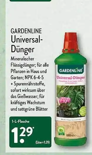 Aldi Nord Gardenline Universal-dünger Angebot