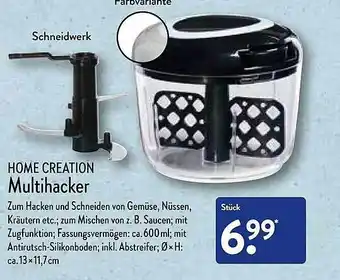 Aldi Nord Home Creation Multihacker Angebot