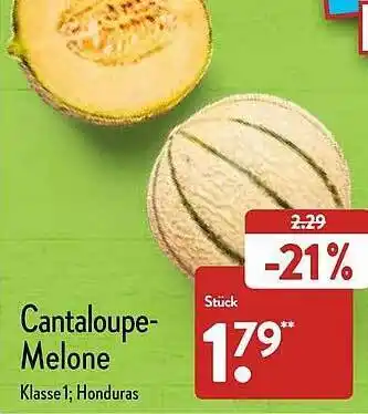 Aldi Nord Cantaloupe-melone Angebot