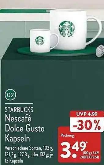 Aldi Nord Starbucks Nescafé Dolce Gusto Kapseln Angebot