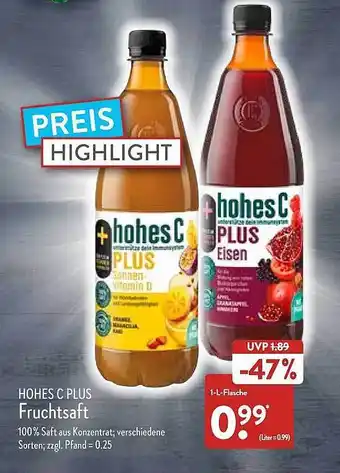 Aldi Nord Hohes C Plus Fruchtsaft Angebot